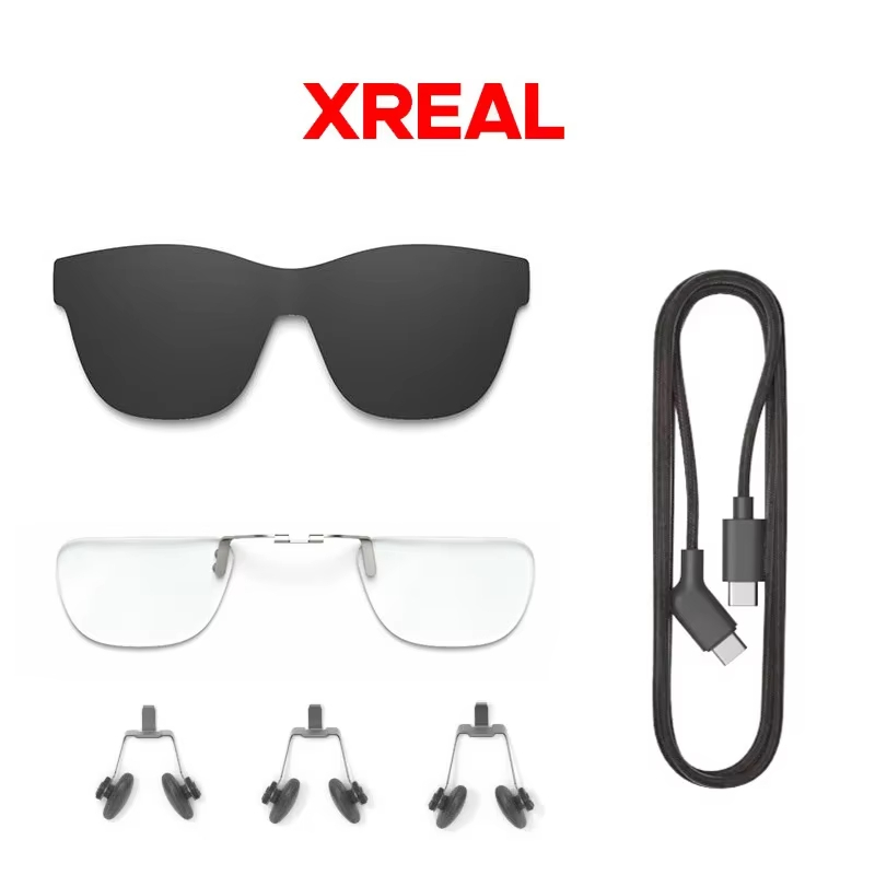 สําหรับ XREAL Air Air 2 Pro Ultra ONE สมาร์ท AR แว่นตาอุปกรณ์เสริมแผ่นรองจมูก, ฮูดแว่นตา, สายเคเบิลข