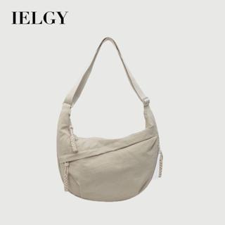 IELGY กระเป๋าแฟชั่นผ้าไนลอนความจุขนาดใหญ่ All-Match Dump