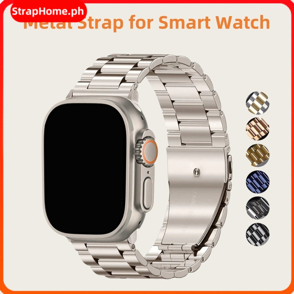 1 สายสามโลหะเหมาะสําหรับ 38_40_41_42_44_45_49 มม. Apple Watch Apple Watch Ultra Series9_8_7_6_5_43_2