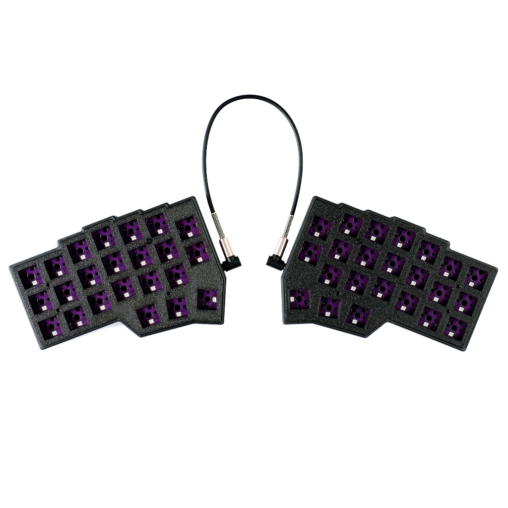 YMDK Corne V4.1 แยก 46 คีย์ Ergonomics 40% เค้าโครง Hotswappable คีย์บอร์ดแบบกลไก RGB QMK VIAL โปรแกรม