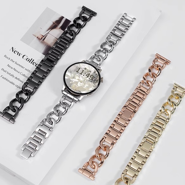 18mm 20mm 22mm Metal Chain Huawei watch gt 6 pro สาย huawei watch gt 5 pro Strap สายนาฬิกา huawei wa