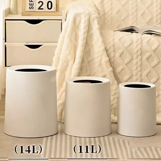 ถังขยะสไตล์มินิมอล ความจุขนาดใหญ่ สำหรับห้องนั่งเล่น ห้องนอน ห้องน้ำ thumbnail 6