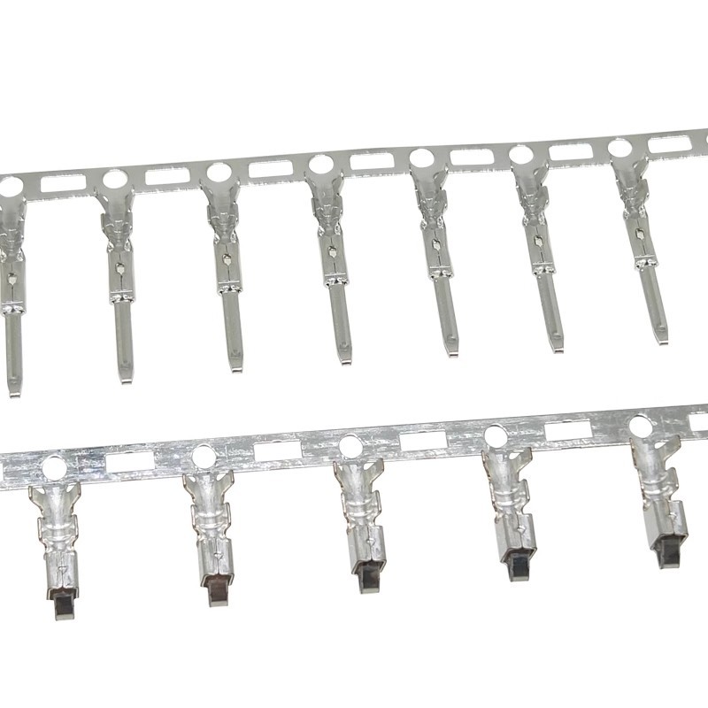 100 ชิ้น JST SM ชายหญิงปลั๊ก Pin Header Crimp เทอร์มินัลเชื่อมต่อสายไฟโลหะ Crimp Pins