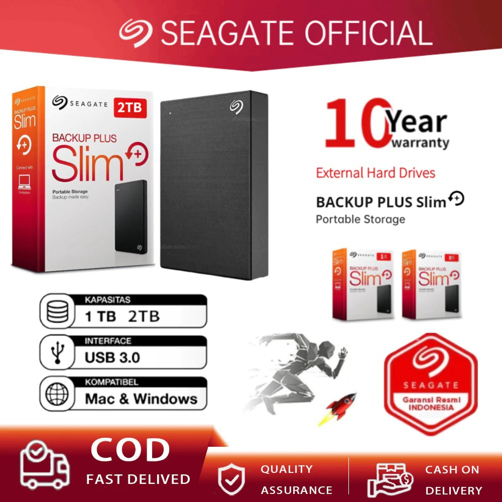 Seagate ฮาร์ดไดรฟ์ภายนอก USB 3.0 HDD Enclosure แบบพกพา 2.5 "ฮาร์ดไดรฟ์เดิม 1TB 2TB