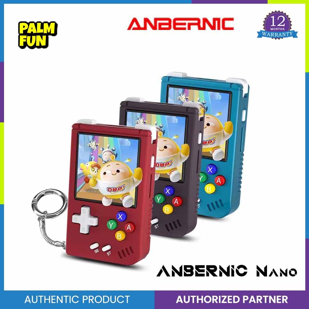 Anbernic RG Nano Retro เกมคอนโซลมือถือ RGNano แบบพกพามินิอลูมิเนียม 1.54 หน้าจอ IPS 64G 5400 เกม Hi-