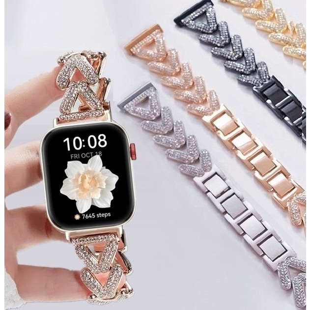 Bling Wheat Diamond Strap For สาย huawei watch fit 3 Strap Huawei watch Fit 4 สาย Huawei watch Fit 4