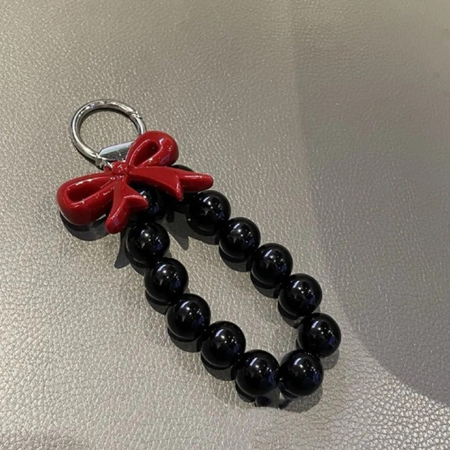 Seagloca ไข่มุกหอมขนาดเล็ก Candy Bow Key Chain จี้กระเป๋าถือตกแต่งจี้กระเป๋าเป้สะพายหลังจี้ของขวัญ 45