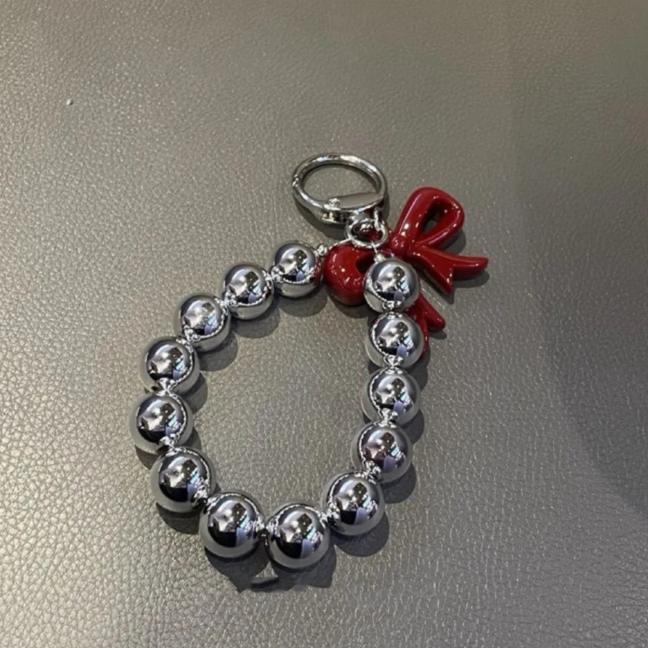Seagloca ไข่มุกหอมขนาดเล็ก Candy Bow Key Chain จี้กระเป๋าถือตกแต่งจี้กระเป๋าเป้สะพายหลังจี้ของขวัญ 45