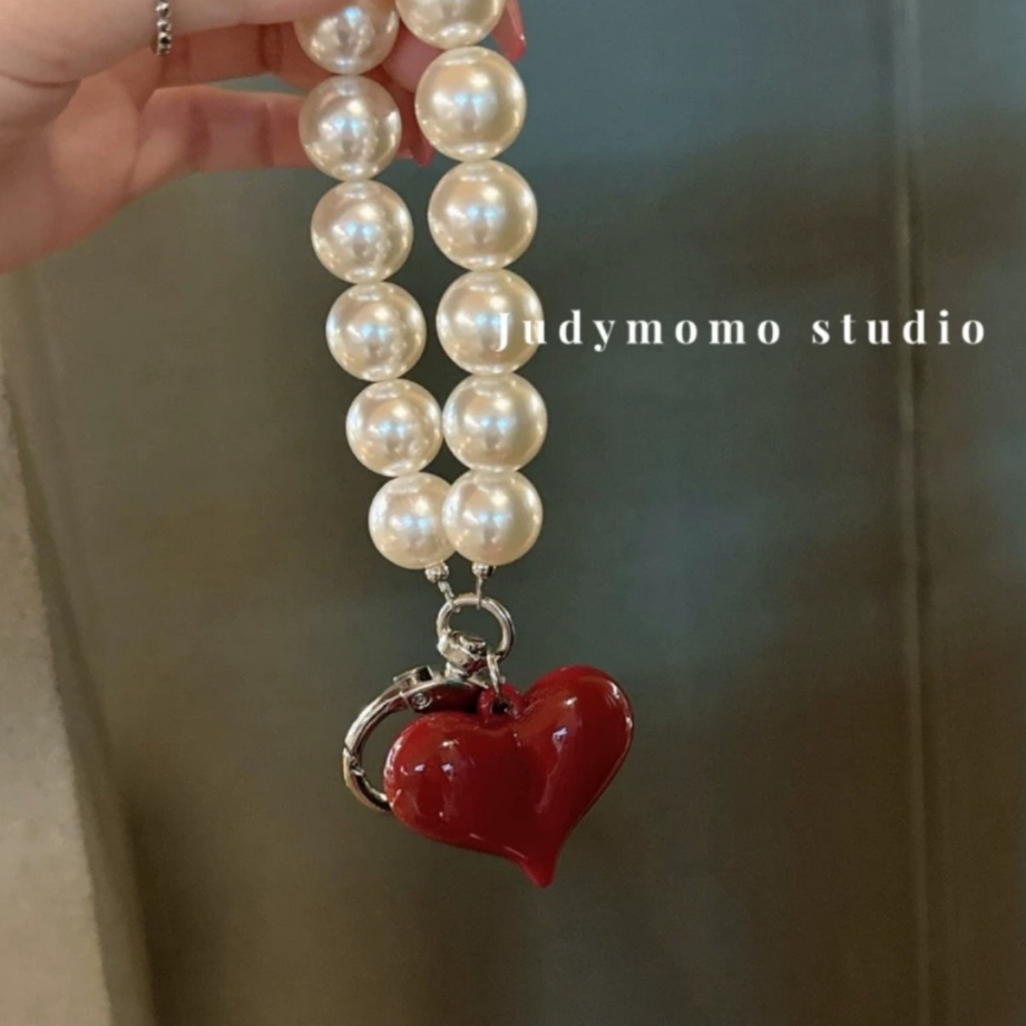 Seagloca ไข่มุกหอมขนาดเล็ก Candy Bow Key Chain จี้กระเป๋าถือตกแต่งจี้กระเป๋าเป้สะพายหลังจี้ของขวัญ 45