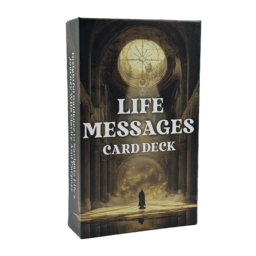 54pcs Life Information Gidance Encouragement Oracle การ์ดข้อความ Tarot Deck มุมที่ซ่อนอยู่ของ Psyche 12x7 ซม. Runes ของคุณ