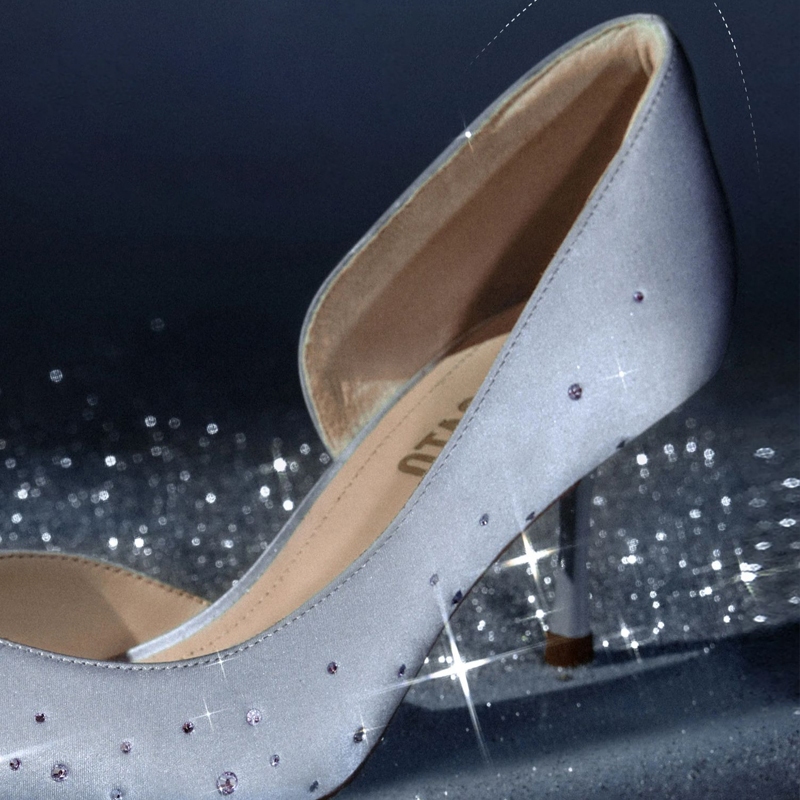 Staccato Women's Stiletto Court Shoes รองเท้าคัทชู 3"รองเท้าส้นเข็ม หัวแหลม รองเท้าแต่งงาน ED398