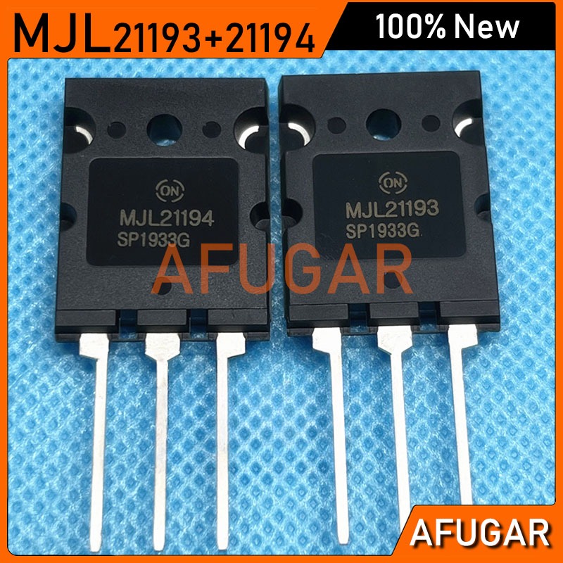 1 คู่ MJL21193+MJL21194 ทรานซิสเตอร์พลังงานซิลิคอน เครื่องขยายเสียงกําลังสูงดั้งเดิมใหม่