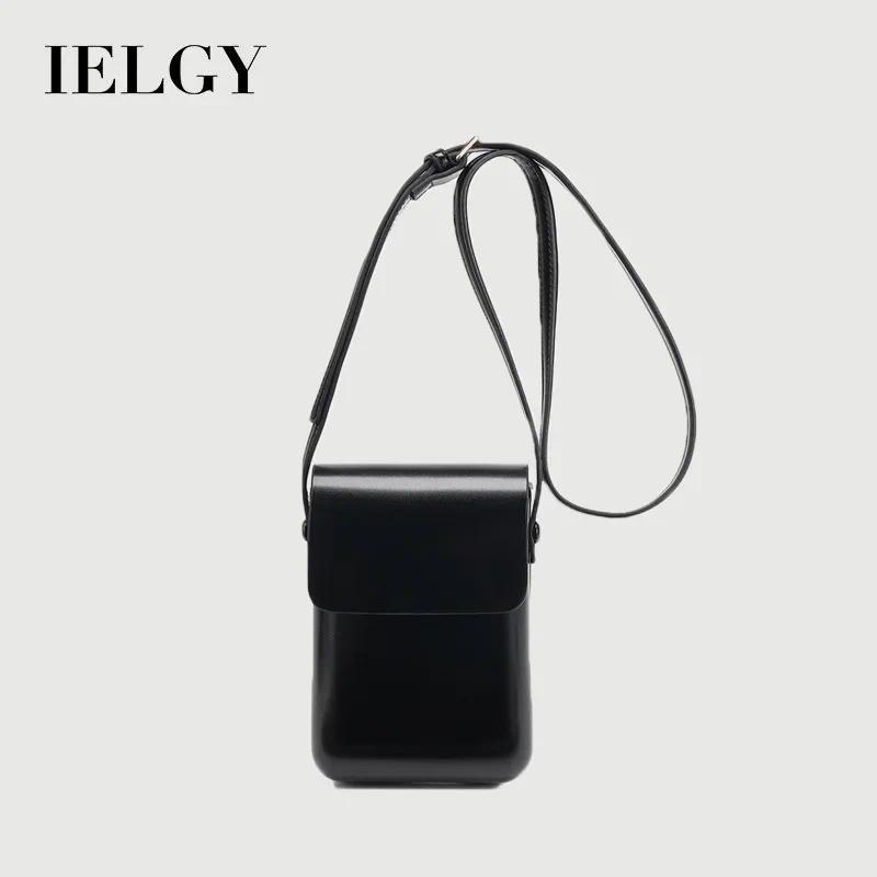 IELGY พร้อมส่ง กระเป๋าสะพายไหล่ กระเป๋าโทรศัพท์ หนัง PU สไตล์เกาหลี แฟชั่นสําหรับผู้หญิง