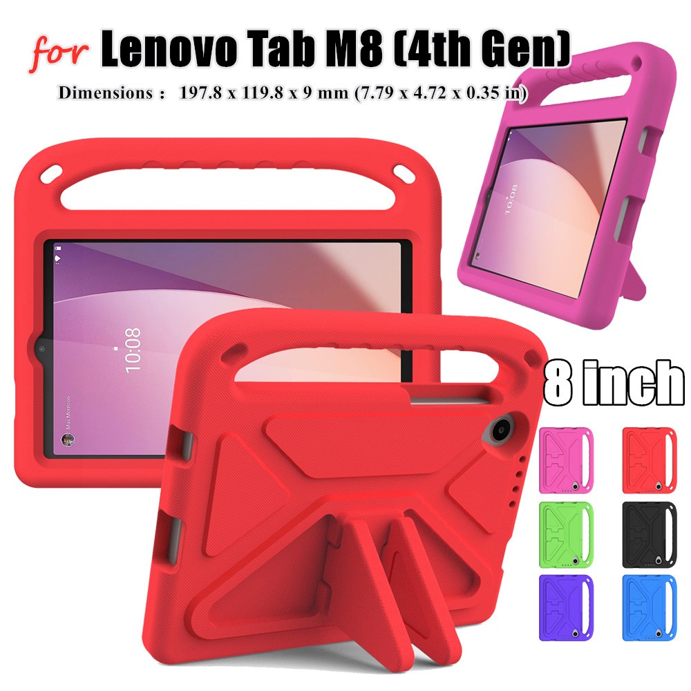 เคส EVA สําหรับ Lenovo Tab M8 (4th Gen) 8 นิ้วเด็กฝาครอบแผ่นดินไหวขาตั้งป้องกัน