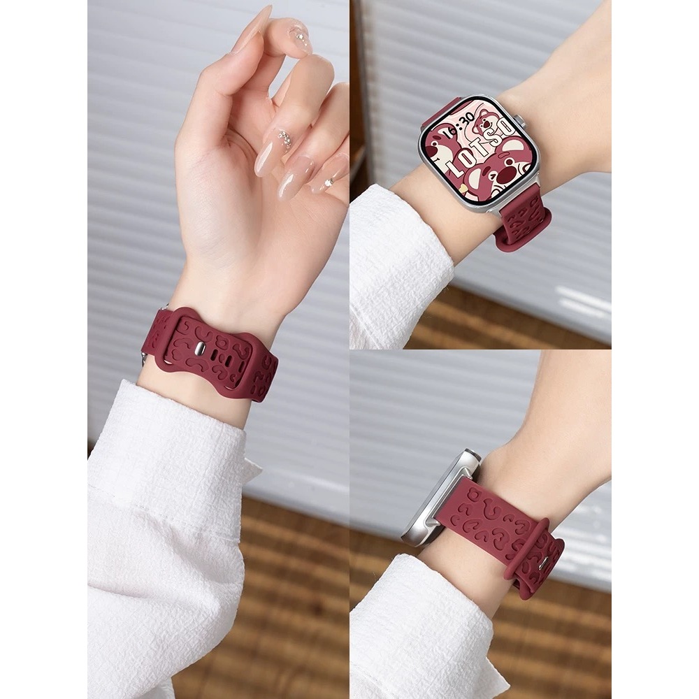 Redmiนาฬิกา5 Activeเสือดาวแกะสลักพิมพ์สายรัดซิลิโคนสําหรับXiaomi Redmiนาฬิกา5 22มม.Breathableใหม่สร้อยข้อมือสําหรับRedmiนาฬิกา5 Liteอุปกรณ์เสริม - รูปที่ 3