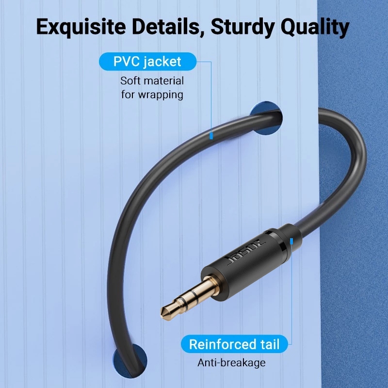 Jasoz Audio Extension Cable Male To Female Aux Jack Support Mic 3.5Mm Headphone For Mp3 Mp4 Player