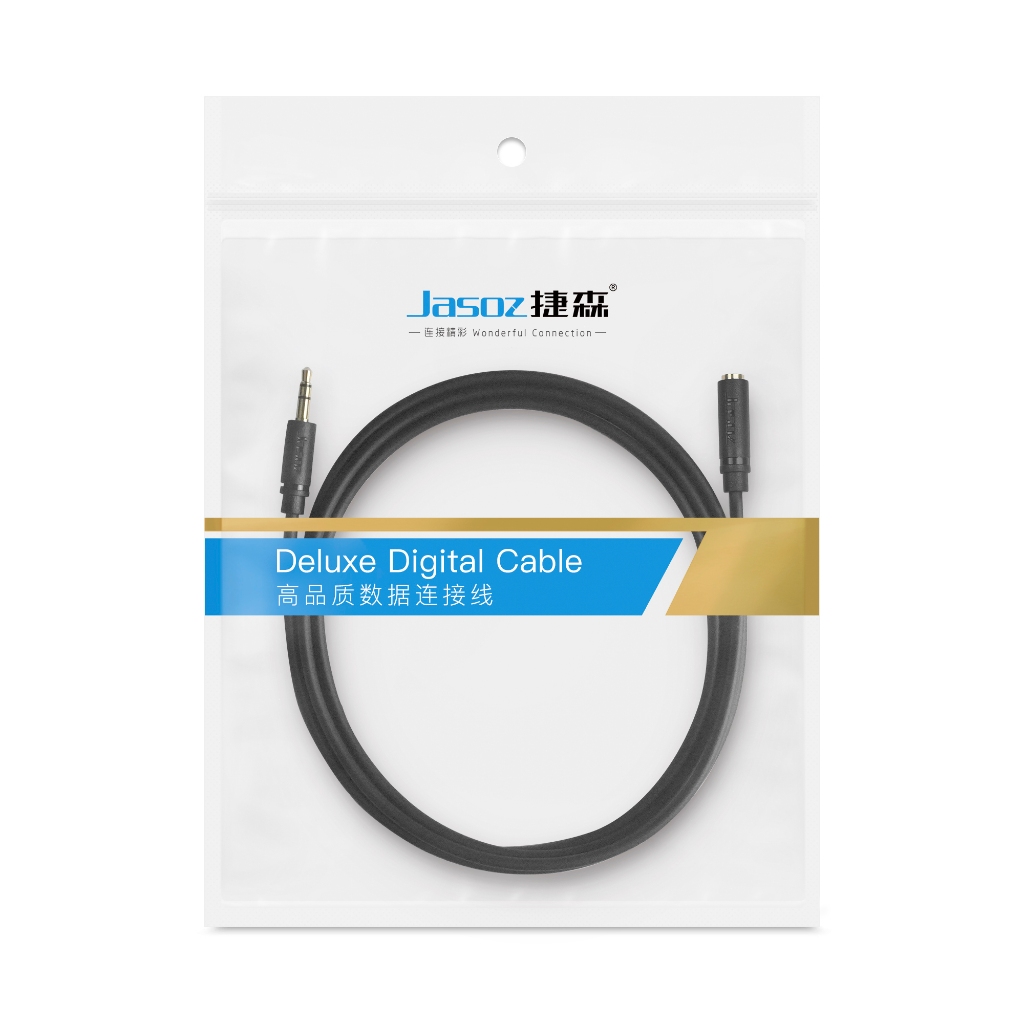 Jasoz Audio Extension Cable Male To Female Aux Jack Support Mic 3.5Mm Headphone For Mp3 Mp4 Player