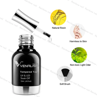 ของแท้ 100% Venalisa ไพรเมอร์(ไม่ต้องอบ) รองพื้น ท็อปเคลือบเงา ท็อปกระจก เคลือบเงา ท็อปเคลือบด้าน