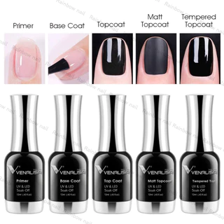 ของแท้ 100% Venalisa ไพรเมอร์(ไม่ต้องอบ) รองพื้น ท็อปเคลือบเงา ท็อปกระจก เคลือบเงา ท็อปเคลือบด้าน