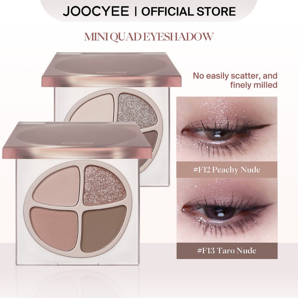 Joocyee Mini Quad Eyeshadow Long-lasting Natural look เกลี่ยง่าย