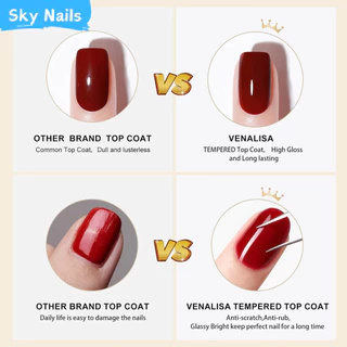 ของแท้ 100% Venalisa เบส ท็อป เบสเจลทาเล็บ ท็อปเจล เคลือบเล็บเจล เบสโค้ท ท็อปโคทเล็บ 12 ml