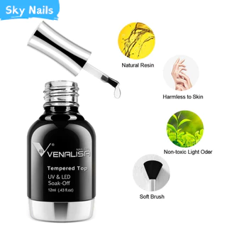 ของแท้ 100% Venalisa เบส ท็อป เบสเจลทาเล็บ ท็อปเจล เคลือบเล็บเจล เบสโค้ท ท็อปโคทเล็บ 12 ml