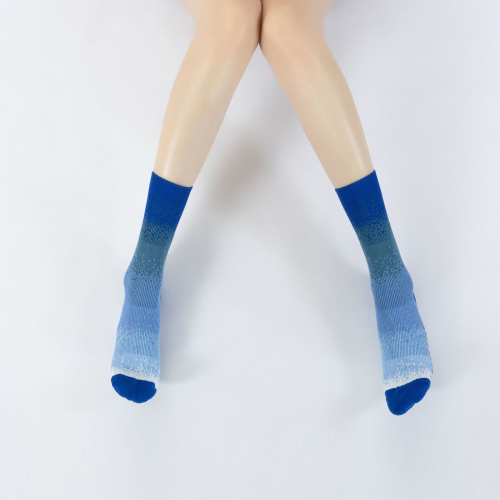 Starry Sky Gradient ผ้าฝ้ายกลางลูกโยคะ Pilates ถุงเท้าการฝึกอบรมฟิตเนสป้องกันการลื่น