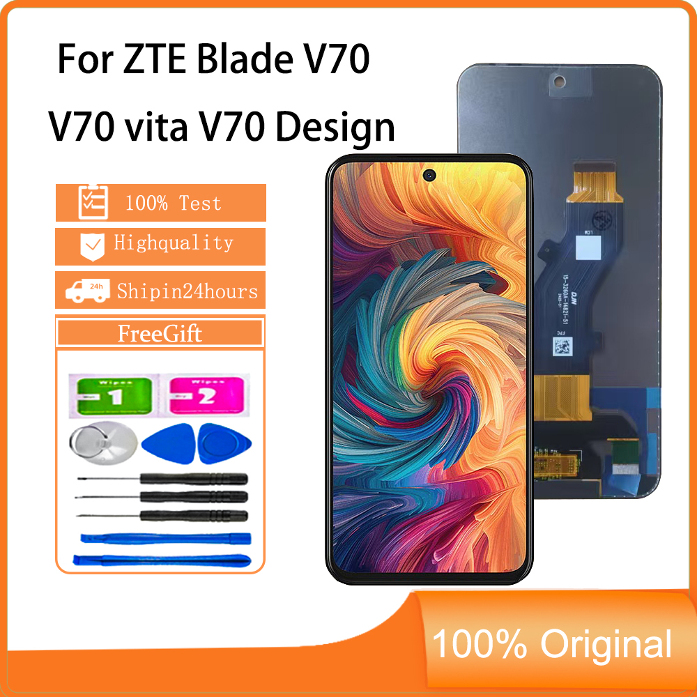 สําหรับจอแสดงผล ZTE ใบมีด V70 V70 vita Nubia Focus 5G V70 ออกแบบ Nubia V70 Max LCD หน้าจอสัมผัสเปลี่ยน
