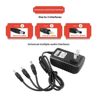 [หนึ่งสาย สามการเชื่อมต่อ]ที่ชาร์จลําโพง 9v 1.5a 12V fast charger adapter 12v 5a Power supply ลําโพงชาร์จ 5v 12v 2a ลําโพงบลูทูธ dc 5v 12v