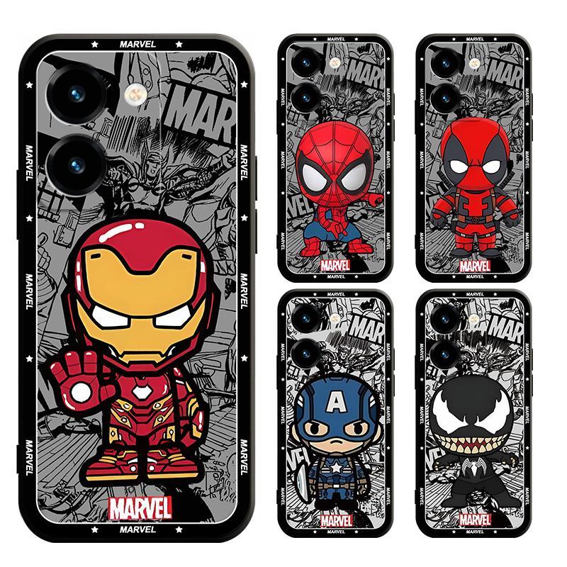 Vivo Y200 Y100 Y19S VIVO Y28 Y28S V2417 V2419 V2352 V2346 Marvel ซูเปอร์ฮีโร่ปลอกเคสอ่อน