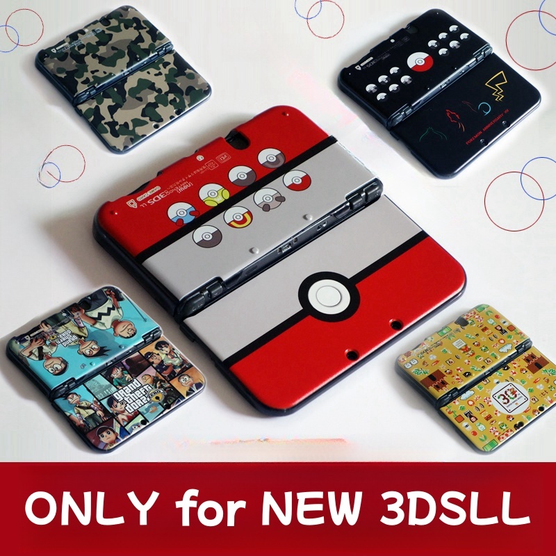 Nintendo Switch ใหม่ 3DSLL เคสป้องกันสี Matte Hard Case กันลื่นและกันเหงื่อการ์ตูน Pikachu Mario
