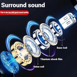 NEWMSNR หูฟังมีสาย 9D Bass ประเภท Type-C ระบบเสียง Surround HD พร้อมไมโครโฟน หูฟังคุณภาพแท้ กันน้ำและเหงื่อ สำหรับเล่นเกม ใช้งานกับ Samsung/Xiaomi/Huawei/OPPO/Vivo/iPhone15,16 และอื่นๆ