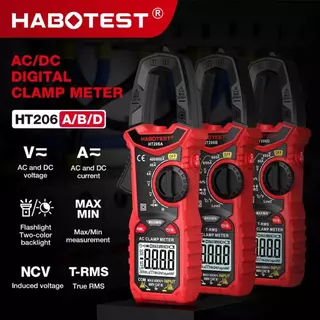 Habotest 1000A แคลมป์มิเตอร์มัลติมิเตอร์แบบดิจิตอล HT208 HT207 HT206 HT205 HT203