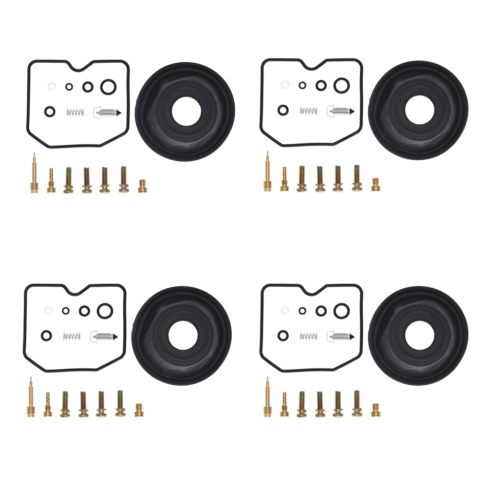4x สําหรับ GPZ400R ZX400 GPZ400 GPZ ZX 400 R คาร์บูเรเตอร์รถจักรยานยนต์ซ่อม Rebuild kit & ไดอะแฟรมลอ