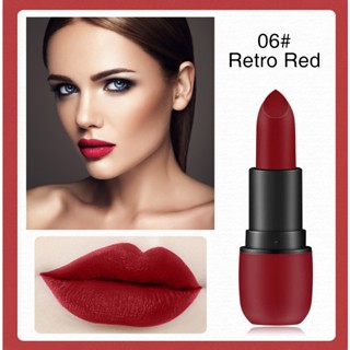 [BSIMONE] ลิปสติกเนื้อมัท สีแดงวินเทจ ไม่ติดแก้ว ทนทาน เปื้อ…