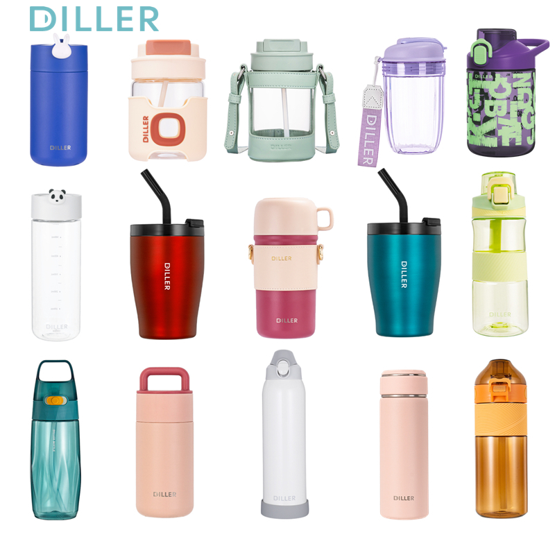 Diller Thermos Water Bottle Cup แก้วน้ําสแตนเลส Sports Botol Air 保 ถ้วย Y03