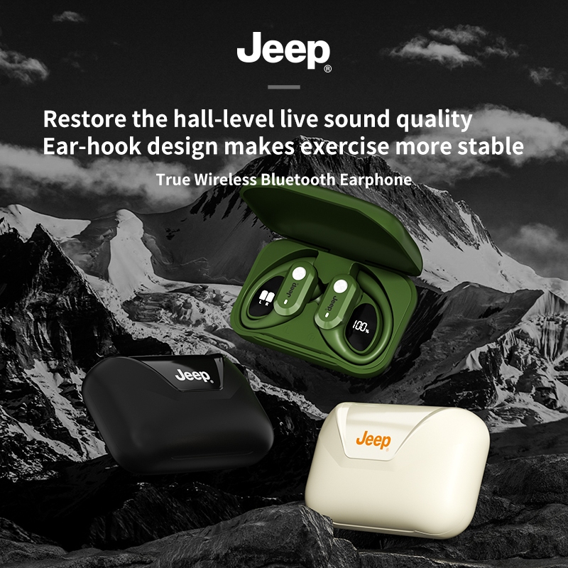 Jeep EW129 หูฟัง open ear หูฟังบลูทูธ 5.4 เสียงดี กันน้ํา HD Calls พร้อมไมโครโฟน สำหรับวิ่ง เล่นเกม