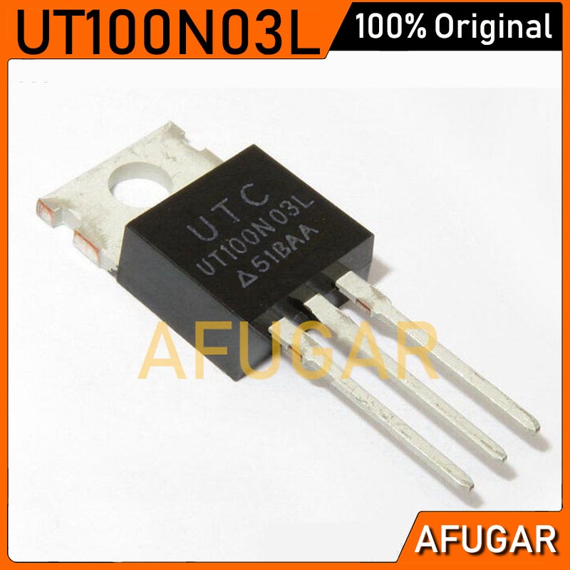 5pcs UTC UT100N03L TO-220 100A/30V N-CHANNEL Power MOSFET ทรานซิสเตอร์ใหม่เดิม