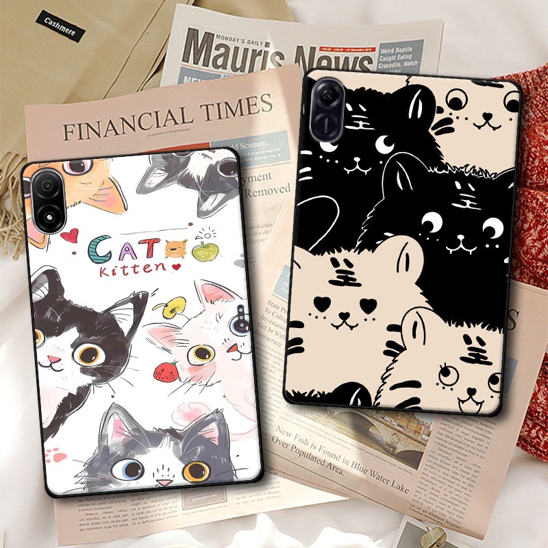 กรณีแท็บเล็ตสําหรับ Honor X8 Pro สีดํา TPU สําหรับ Honor Pad V8 Pro ซิลิโคนนุ่มสําหรับ Honor Pad 8 P