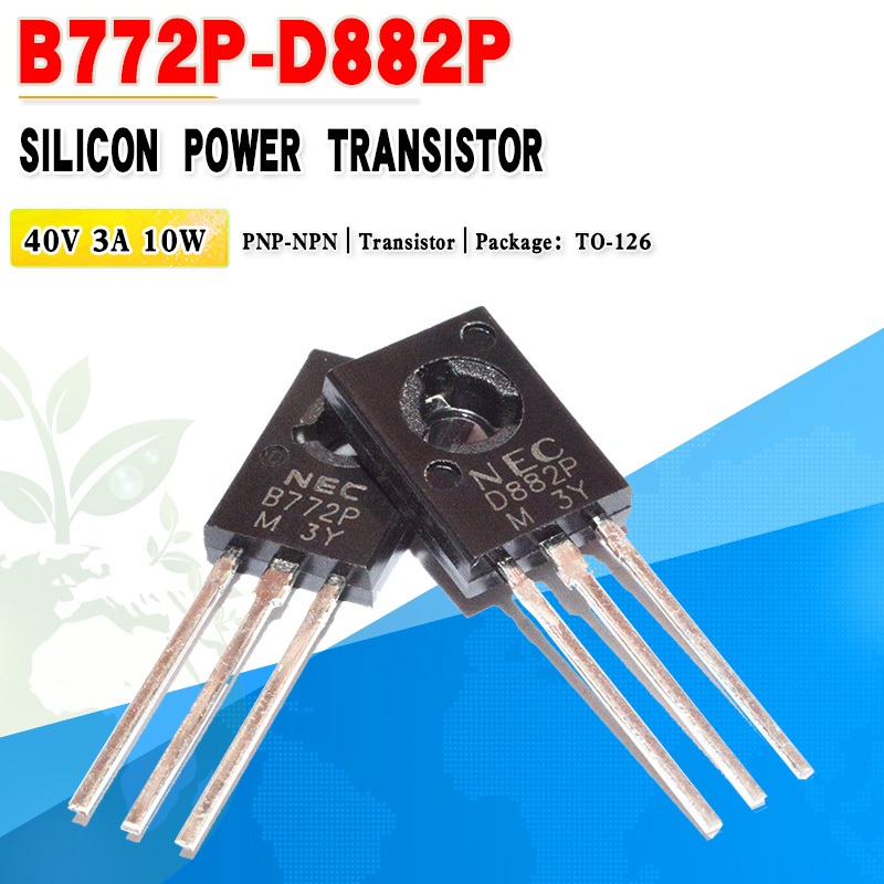 20 ชิ้น/ล็อต 2SB772P B772 2SD882P D882 ทรานซิสเตอร์ใหม่เอี่ยม