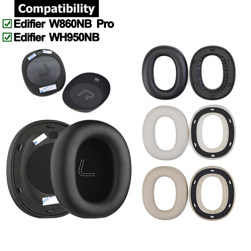 1 คู่แผ่นรองหูฟังเบาะสําหรับ Edifier WH950NB / W860NB Pro ชุดหูฟัง Earpads หูฟัง Earmuffs