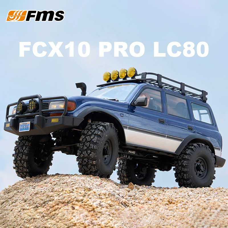 Fms FCX10 LC80 PRO Toyota Land Cruiser 1/10 RC รีโมทคอนโทรลไฟฟ้ารุ่นรถ Rock Crawler ของเล่นเด็กผู้ให