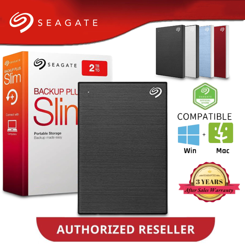 ฮาร์ดไดรฟ์ภายนอก Seagate 1TB 2TB สําหรับMac และ Windows พร้อมรหัสผ่าน USB3.0