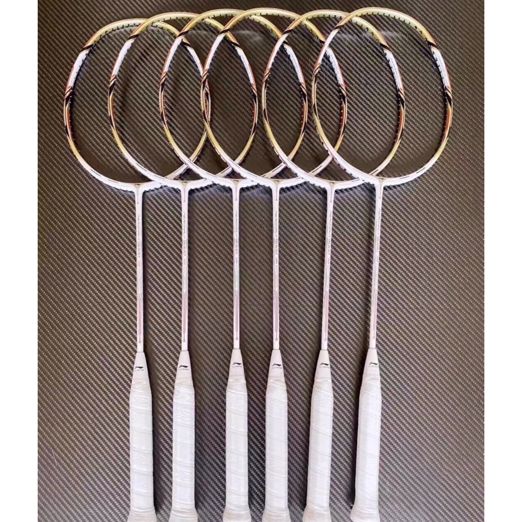 【จัดส่งในวันเดียวกัน】LINING ไม้แบดมินตัน AERONAUT 9000 ไม้แบดมินตันพิเศษสำหรับการแข่งขัน Shi Yu Qi Free String Bag Grip