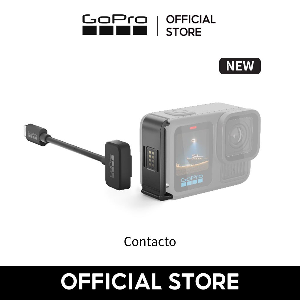 [ใหม่] Gopro Contacto - สายไฟและฝาครอบแม่เหล็กสําหรับ HERO13/12/11/10/9 สีดํา