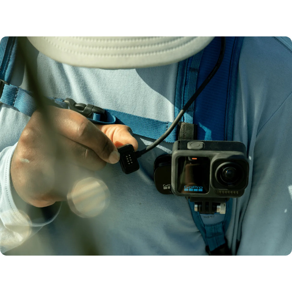 [ใหม่] Gopro Contacto - สายไฟและฝาครอบแม่เหล็กสําหรับ HERO13/12/11/10/9 สีดํา