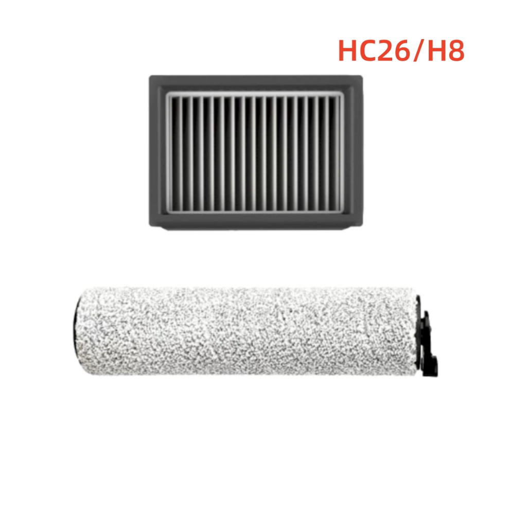 Dibea HC26/H8 เครื่องดูดฝุ่นมือถือ อะไหล่และอุปกรณ์เสริม แปรงกลิ้ง แผ่นกรอง HEPA