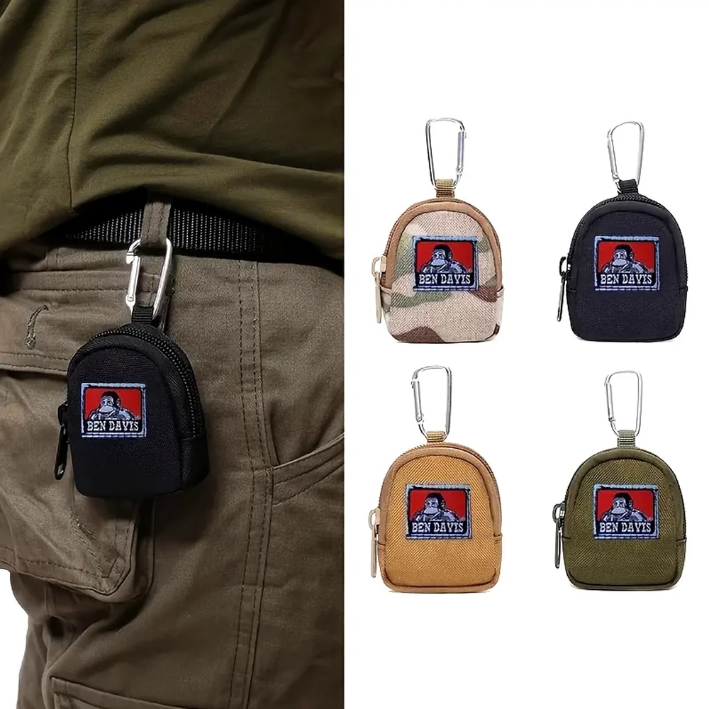 Street Wear Coin Purse Portable Mini Pouch Card Holder Practical กระเป๋าคาดเอว Storage Key Bag หูฟัง ID Bag
