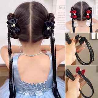 เด็กหวานเจ้าหญิงวิกผมถักเปียน่ารักการ์ตูนโบว์กิ๊บ