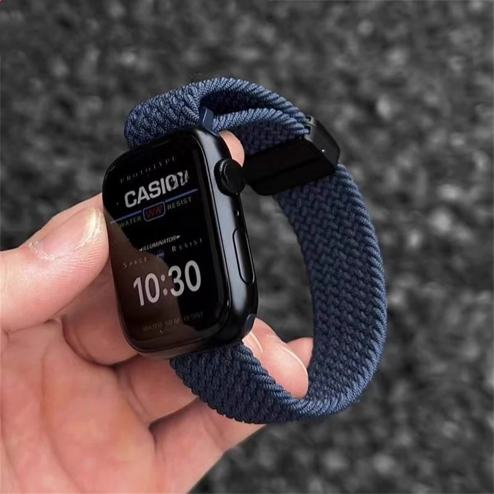 Redmi watch 5 active strap หัวเข็มขัดแม่เหล็กไนลอนทอสําหรับ Xiaomi Redmi watch 5 22mm Breathable ใหม่สร้อยข้อมือสําหรับ Redmi watch 5 lite อุปกรณ์เสริม